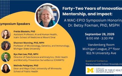 9/28: Forty-Two Years of Innovation, Mentorship and Impact: A MAC-EPID Symposium Honoring Betsy Foxman